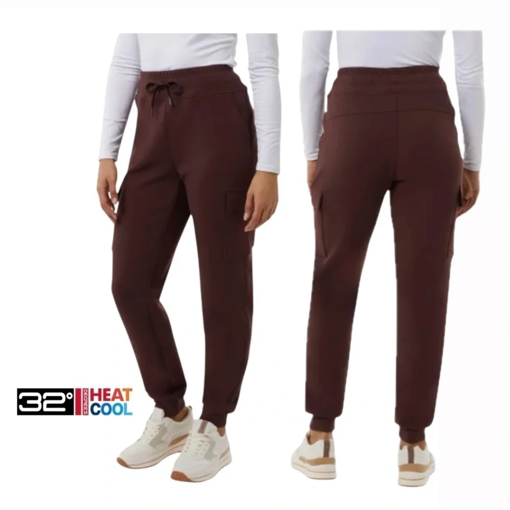32 Degrees Women’s Cargo Jogger. Size: Small Color: is Dark Red burgundy. NWT - Picture 1 of 3